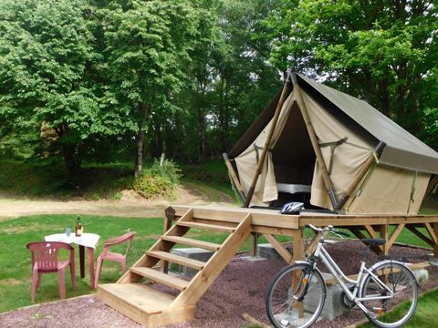 TENTE 2 personnes - Tente sur pilotis Moorea 1 chambre