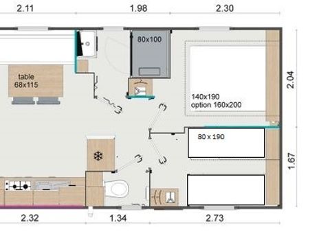 Mobilhome 2 personnes - Vénus Prix