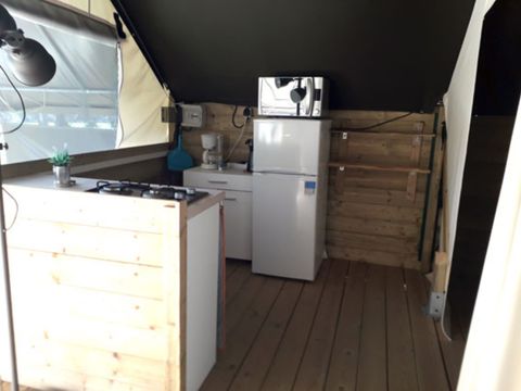 LODGE 5 personnes - Tente écolodge Toile de Savel - 40 m2 - 2 chambres LODGE 5 personnes - Tente écolodge Toile de Savel - 40 m2 - 2 chambres