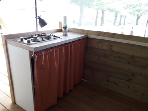 LODGE 5 personnes - Tente écolodge Toile de Savel - 40 m2 - 2 chambres LODGE 5 personnes - Tente écolodge Toile de Savel - 40 m2 - 2 chambres