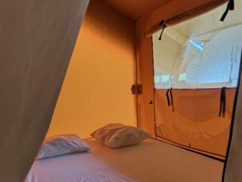 Tente en toile et en bois 5 personnes - Ecolodge 2 chambres
