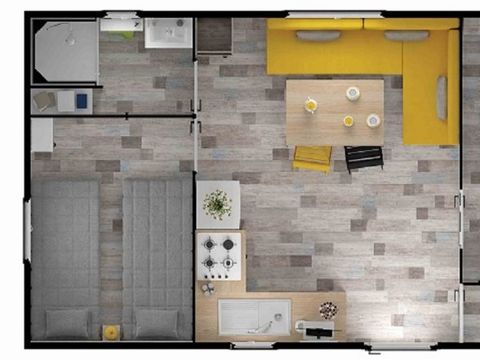 Mobilhome 4 personnes - Mobil home 2 chambres Ibiza