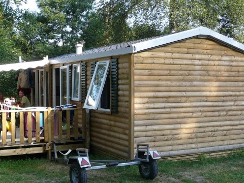 MOBILHOME 6 personnes - Mobile Home Confort Riviera 32m² - 3 chambres + terrasse semi-couverte 15m² + TV 5/6 pers