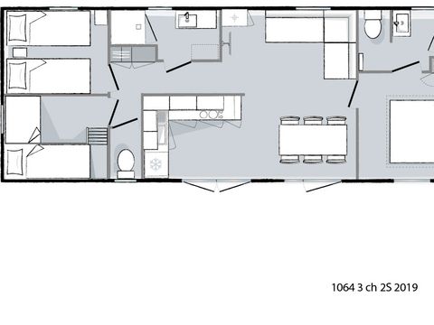 MOBILHOME 8 personnes - Aloa dimanche 6/8 prs