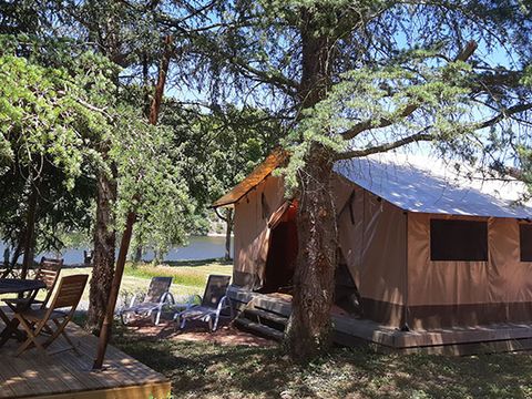 TENTE TOILE ET BOIS 5 personnes - Tente Safari Family (sans sanitaire)