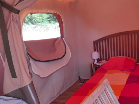 Tente en toile et en bois 5 personnes - Tente Safari Family eco 5 pers
