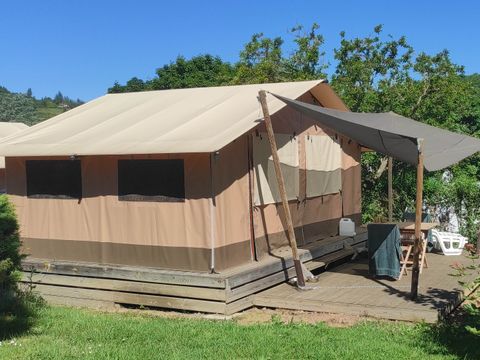 TENTE TOILE ET BOIS 5 personnes - Tente Safari Family eco 5 pers