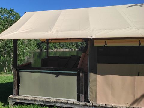 TENTE TOILE ET BOIS 5 personnes - Tente Safari  Lodge Nature (sans sanitaire)