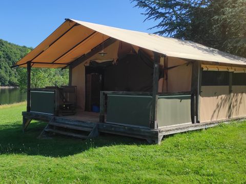 TENTE TOILE ET BOIS 5 personnes - Tente Safari  Lodge Nature (sans sanitaire)