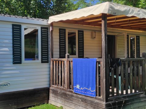 MOBILHOME 6 personnes - Mobilhome 31 m² / 3 chambres + TV + climatisation 6 pers