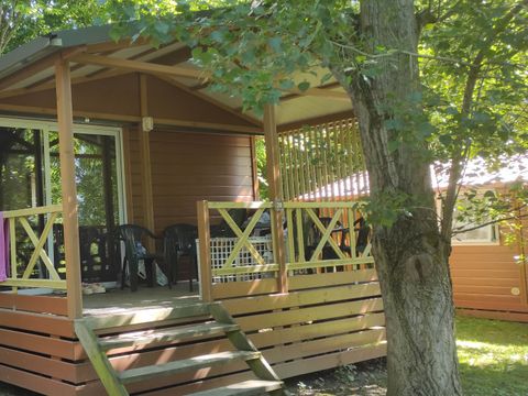 CHALET 6 personnes - Chalet 32 m² / 3 chambres - Terrasse couverte 12 m² TV 6 pers