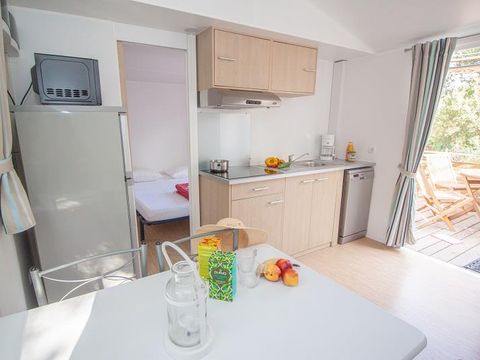 MOBILHOME 4 personnes - Mobil-home Provence Sérénité 25 m² - 3 pièces - 2 chambres - Climatisation