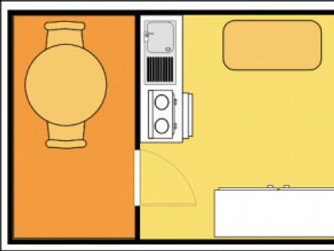 STUDIO 2 personnes - Studio Mini sans sanitaire STUDIO 2 personnes - Studio Mini sans sanitaire