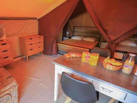 TENTE TOILE ET BOIS 4 personnes - Tente Lodge - sans sanitaires