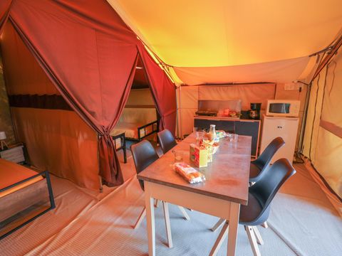 TENTE TOILE ET BOIS 4 personnes - Tente Lodge - sans sanitaires