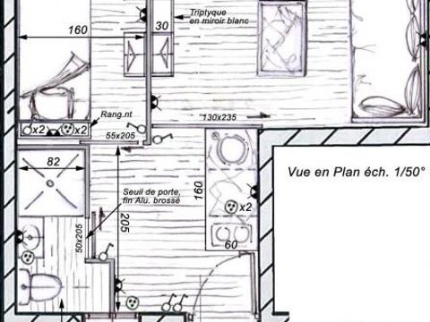 STUDIO 4 personnes - Studio cabine Mimosas Sérénité 18 m² - 2 pièces - 1 chambre - Climatisation