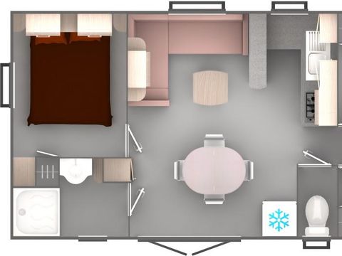 MOBILHOME 6 personnes - 3 chambres