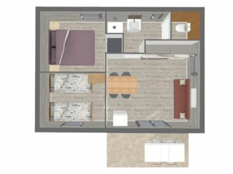 Gîte 4 personnes - Clôturé