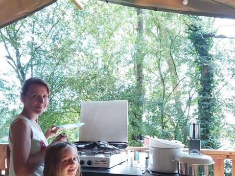 TENTE TOILE ET BOIS 6 personnes - Tente safari de luxe