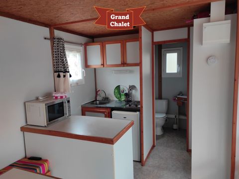 CHALET 6 personnes - Chalet familial en bois 28m² avec vue sur le lac