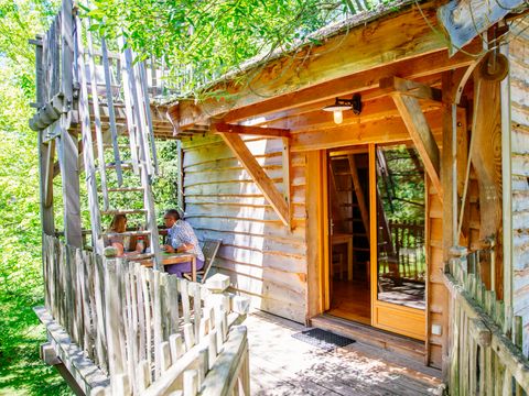 Hébergement 2 personnes - Cabane dans les arbres - Palombière