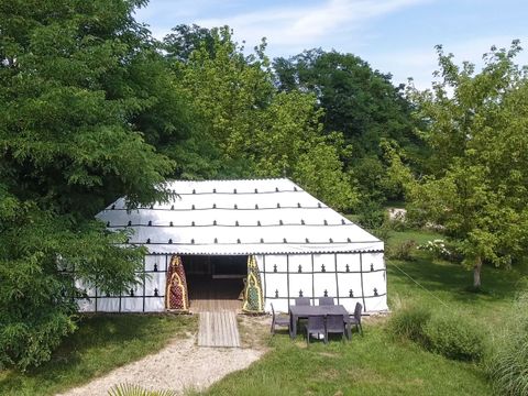 Tente en toile et en bois 2 personnes - Tente Caïdale