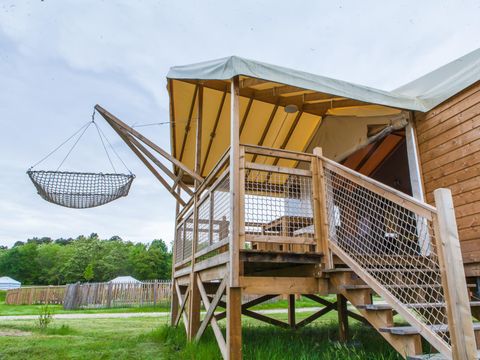Tente en toile et en bois 2 personnes - Tente Safari