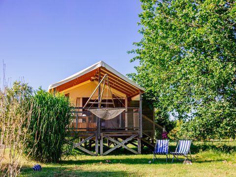 Tente en toile et en bois 2 personnes - Tente Safari