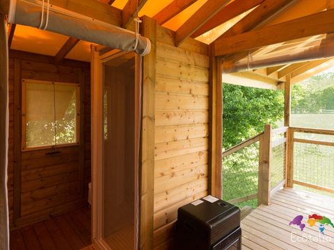 Tente en toile et en bois 2 personnes - Tente Safari