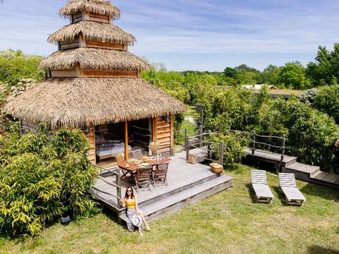 Hébergement 2 personnes - Cabane indonésienne avec spa
