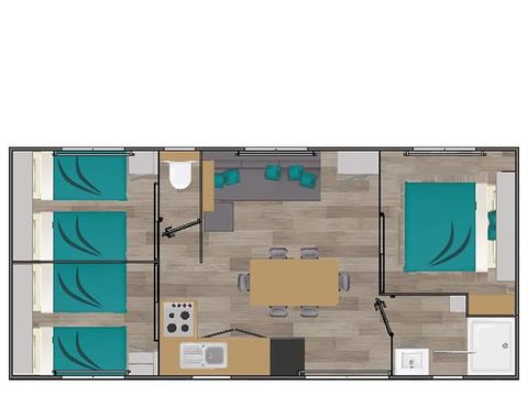 MOBILHOME 8 personnes - Mobil Home 4/8 pers climatisé