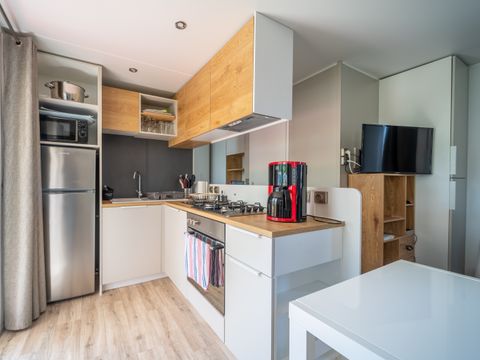 MOBILHOME 6 personnes - VIP 3 chambres 38m² - Pack-Vip inclus (linge,tv,wifi...)