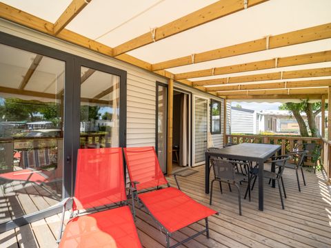 MOBILHOME 6 personnes - VIP 3 chambres 38m² - Pack-Vip inclus (linge,tv,wifi...)