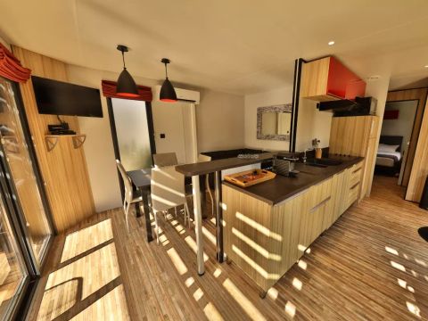 MOBILHOME 4 personnes - Pagode Premium 3 Pièces 4 Personnes vue lac Climatisé + TV