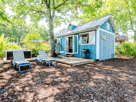 MOBILHOME 4 personnes - Cabane de pêcheur Premium 3 Pièces 4 Personnes Jacuzzi + Climatisé + TV