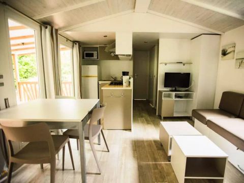 MOBILHOME 6 personnes - Cottage Pyla 4 Pièces 6 Personnes Climatisé + TV