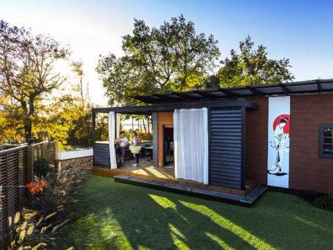 MOBILHOME 4 personnes - Cottage Pagode Premium 3 Pièces 4 Personnes vue lac Climatisé + TV