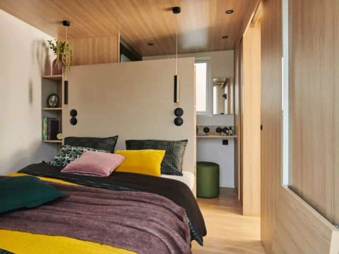 MOBILHOME 6 personnes - Cottage Taos Premium 4 Pièces 6 Personnes Climatisé + TV + Jacuzzi