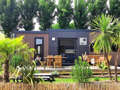 MOBILHOME 6 personnes - Cottage Taos Premium 4 Pièces 6 Personnes Climatisé + TV + Jacuzzi