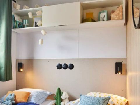 MOBILHOME 6 personnes - Cottage Taos Premium 4 Pièces 6 Personnes Climatisé + TV + Jacuzzi