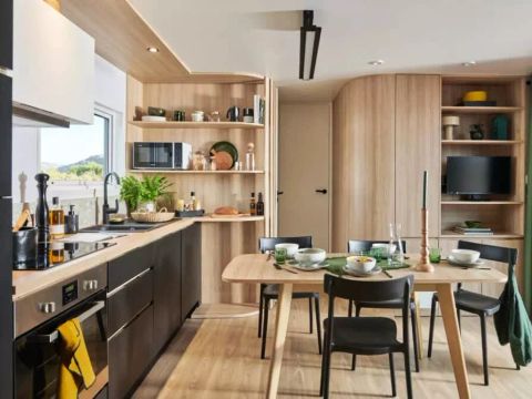 MOBILHOME 6 personnes - Cottage Taos Premium 4 Pièces 6 Personnes Climatisé + TV + Jacuzzi