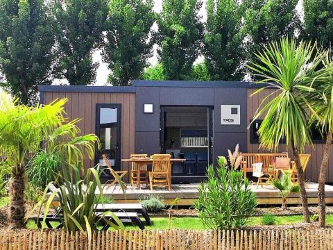 Mobilhome 6 personnes - Cottage Taos Premium 4 Pièces 6 Personnes Climatisé + TV + Jacuzzi