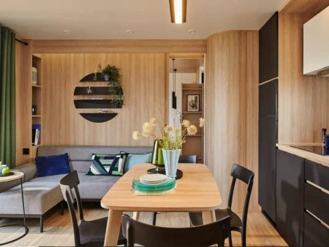 Mobilhome 6 personnes - Cottage Taos Premium 4 Pièces 6 Personnes Climatisé + TV + Jacuzzi