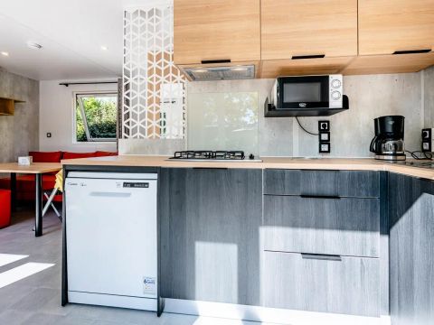 Mobilhome 6 personnes - Cottage Arcachon - 4 Pièces - Climatisé - TV - 2 salles de bain