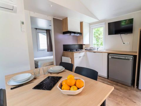 MOBILHOME 3 personnes - Cottage Confort 2 Pièces 2/3 Personnes Climatisé + TV