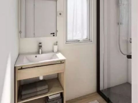 MOBILHOME 3 personnes - Cottage Confort 2 Pièces 2/3 Personnes Climatisé + TV
