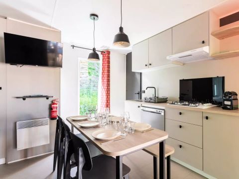 MOBILHOME 12 personnes - Cottage Privilège 6 Pièces 10/12 Personnes Climatisé + TV
