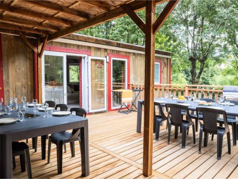 MOBILHOME 12 personnes - Cottage Privilège 6 Pièces 10/12 Personnes Climatisé + TV