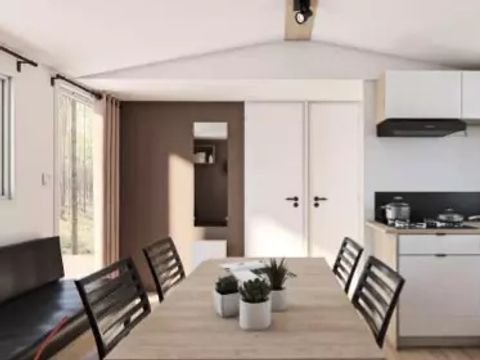 MOBILHOME 12 personnes - Cottage Privilège 6 Pièces 10/12 Personnes Climatisé + TV
