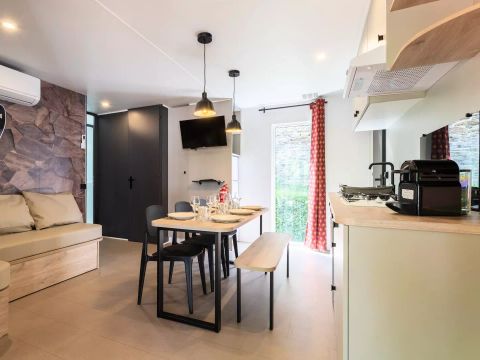 MOBILHOME 12 personnes - Cottage Privilège 6 Pièces 10/12 Personnes Climatisé + TV